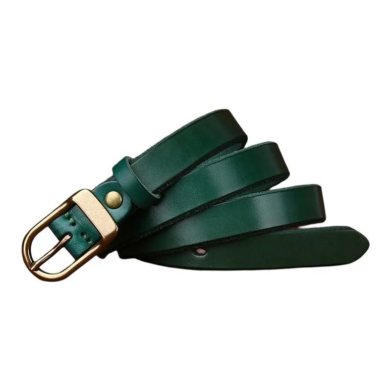 JEANSWEST Cow Leather Leather Belts Women's 2.4cm-1