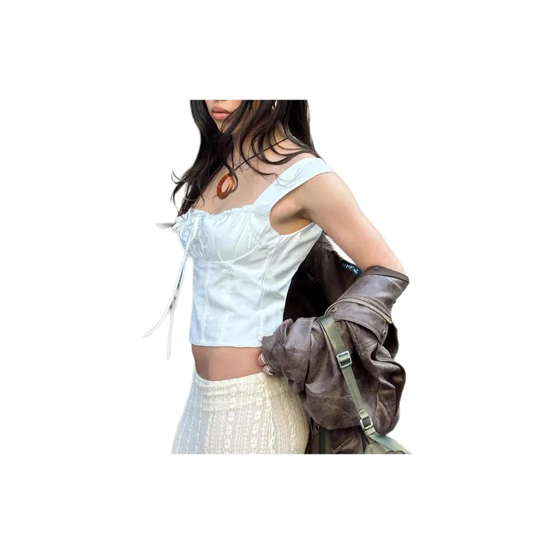 PRINCESS POLLY Tank Tops Women's WHITE/White-4