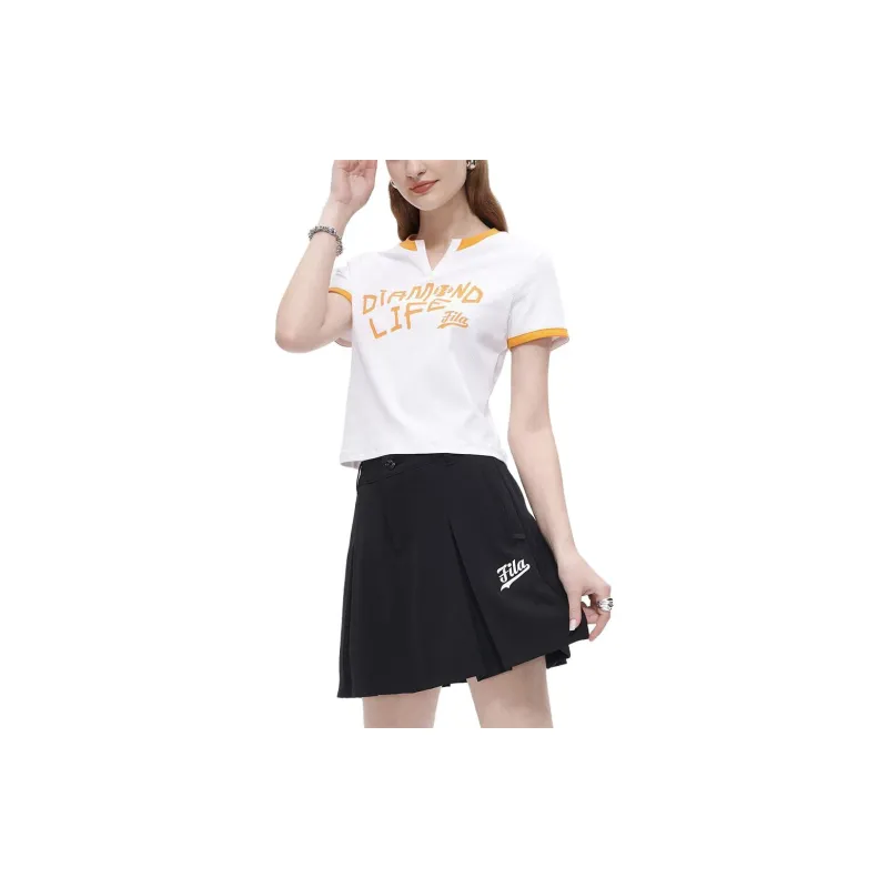 FILA FUSION Regular T Shirt Women's White-4