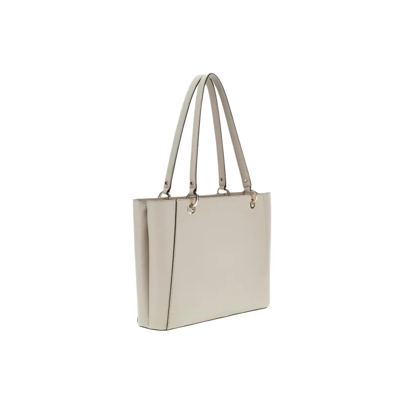 GUESS Polyurethane Tote Bag Shopping Bag Handbag Shoulder Bag Women's Cream-1