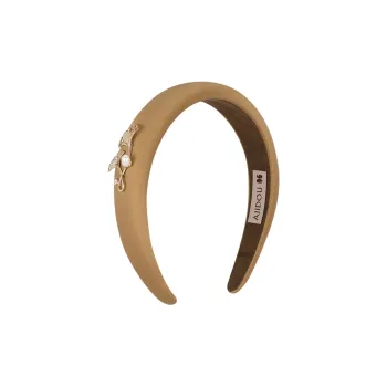 AJIDOU Fabric+Pearl Headbands Women's