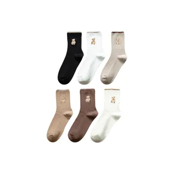 MADALLO Mid Calf Socks Women's 5 Pack Multicolor