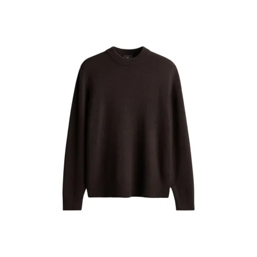 H&M Sweaters Men Dark Brown