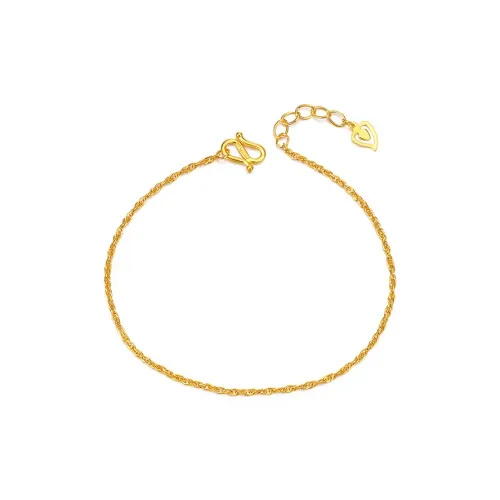 JINGUIFU Water Ripple, Luxury Minimalist Style Elegance Premium Feel Solid Gold 999 Priced In Gram Bracelets Women's