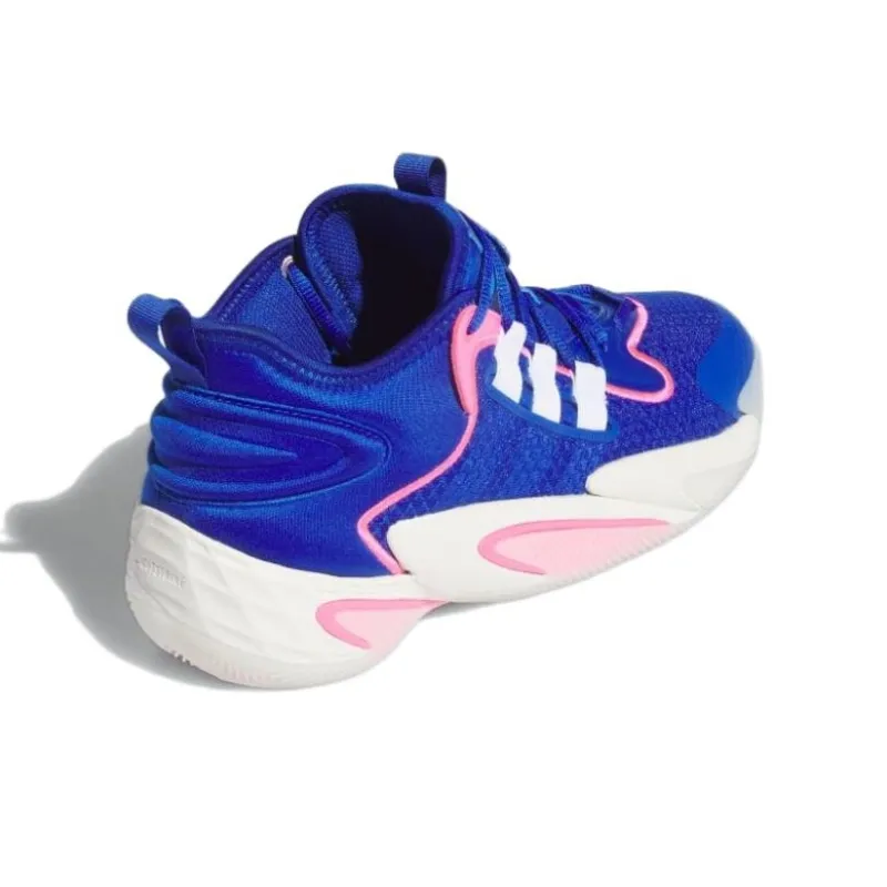 Adidas BYW Select Anti-Slip Wear-Resistant Mid-Top Basketball Shoes Unisex Blue-2