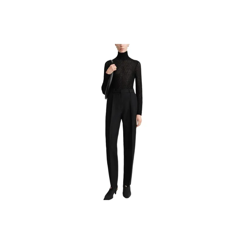 TOTEME Single Pleat Tapered Trousers-1