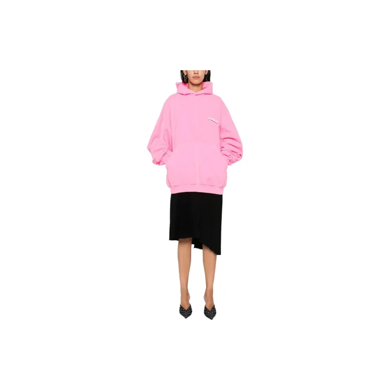 Balenciaga FW23 Sweatshirt Loose Fit Style Women's Pink-1