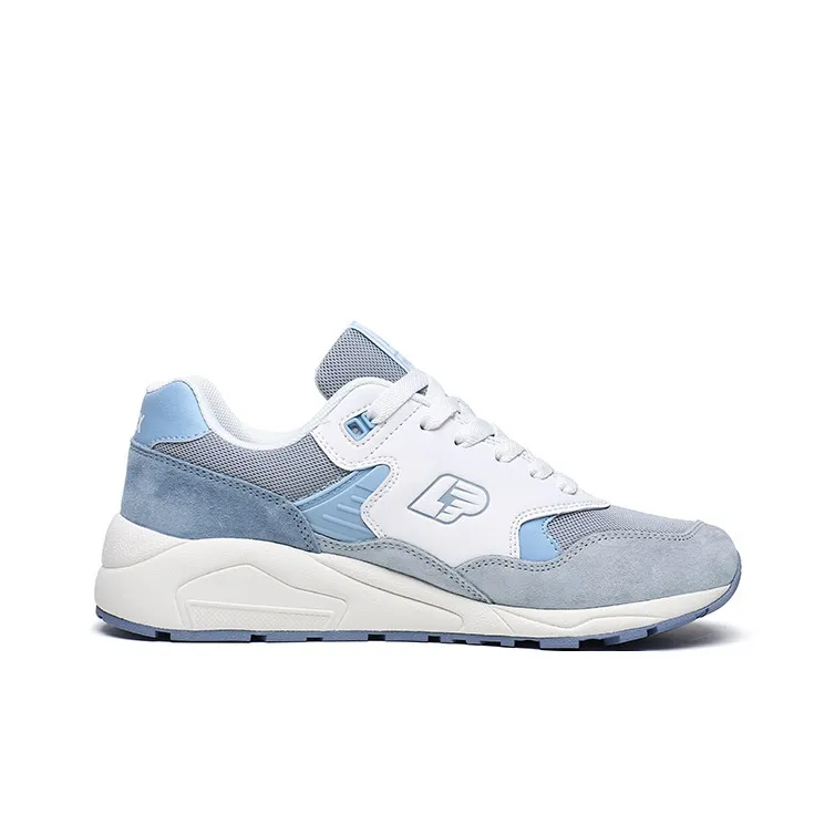 LPMX Anti Slip And Wear Resistant Breathable Low Top Casual Shoes Men's Medium Gray Light Blue-1