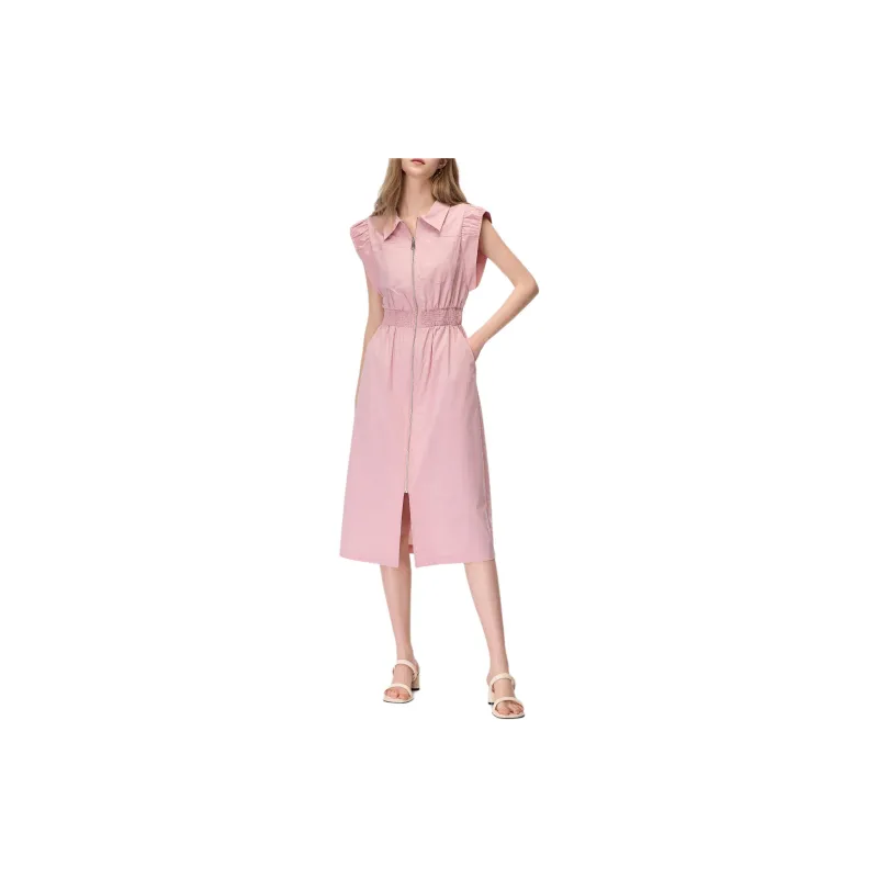 BASIC HOUSE Sleeveless Dress Women's Pink-1
