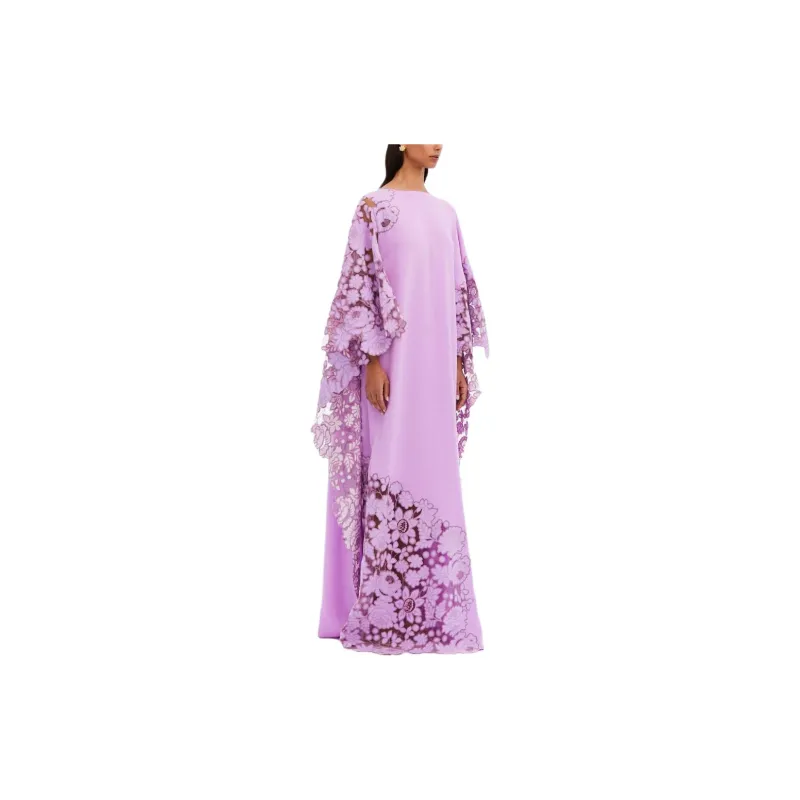 OSCAR DE LA RENTA SS24 Long-Sleeved Dresses Women's Light Purple-2