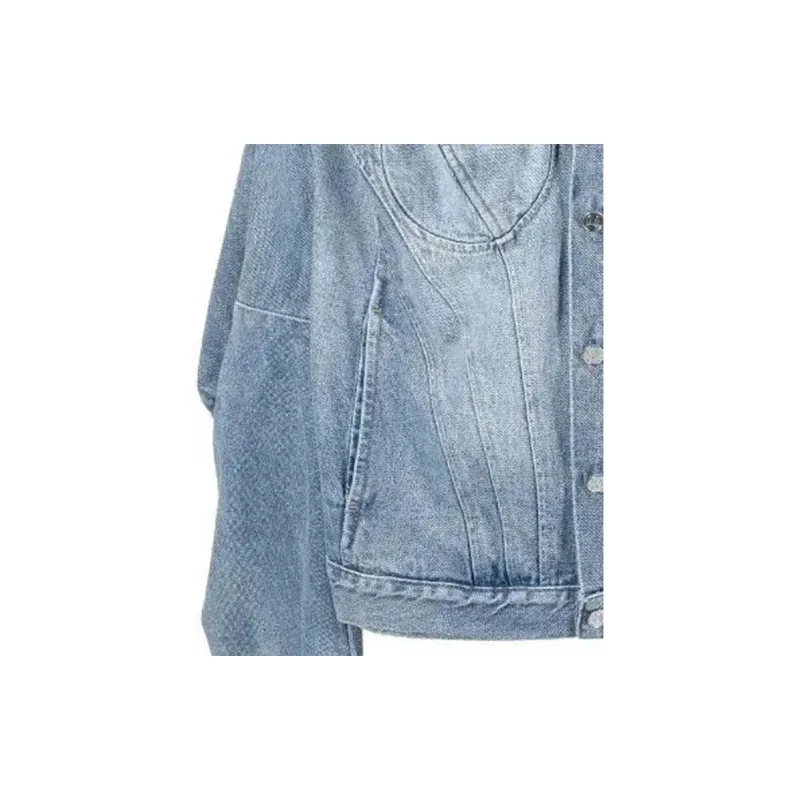 NATASHA ZINKO Washed Denim Jacket-2