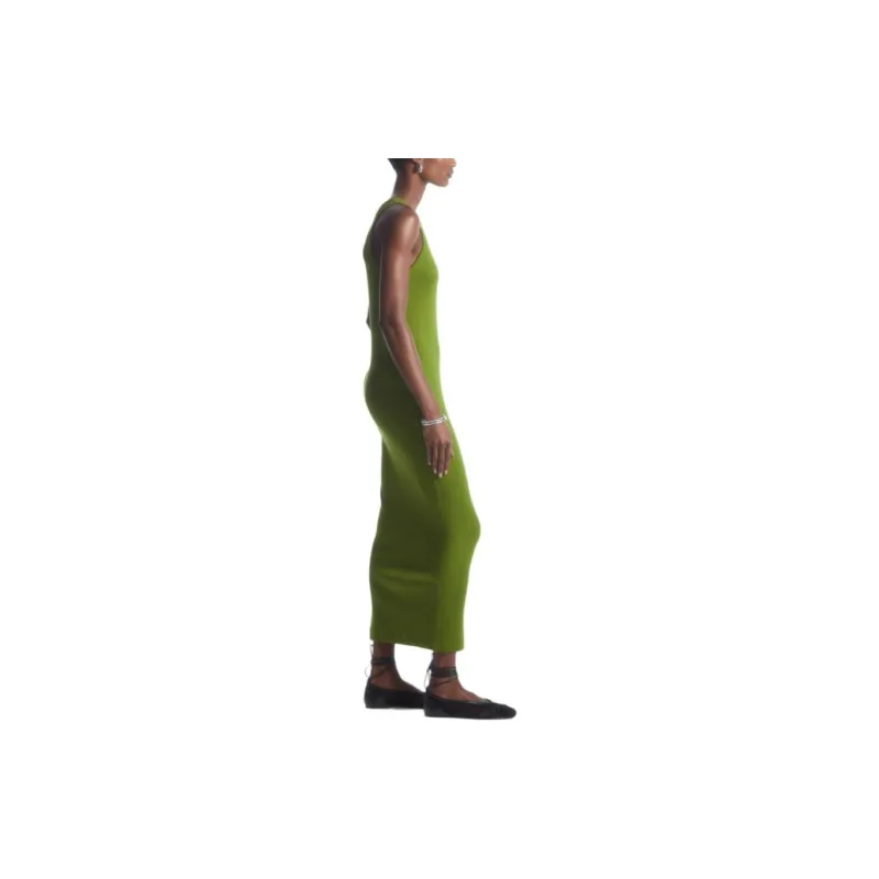 COS Sleeveless Dress Women's Olive Green-3