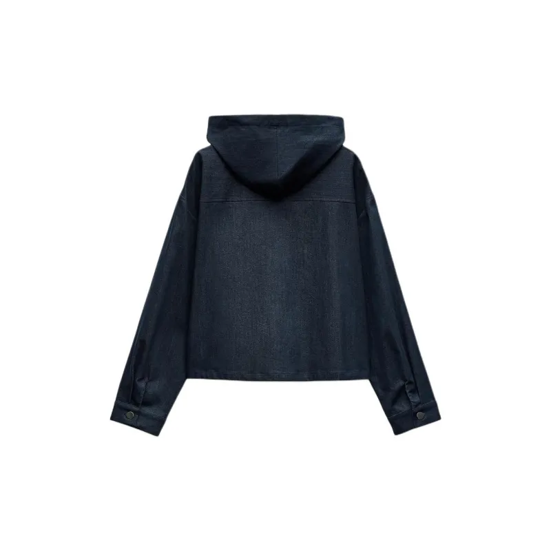 ZARA Denim Jackets Women's Blue-1