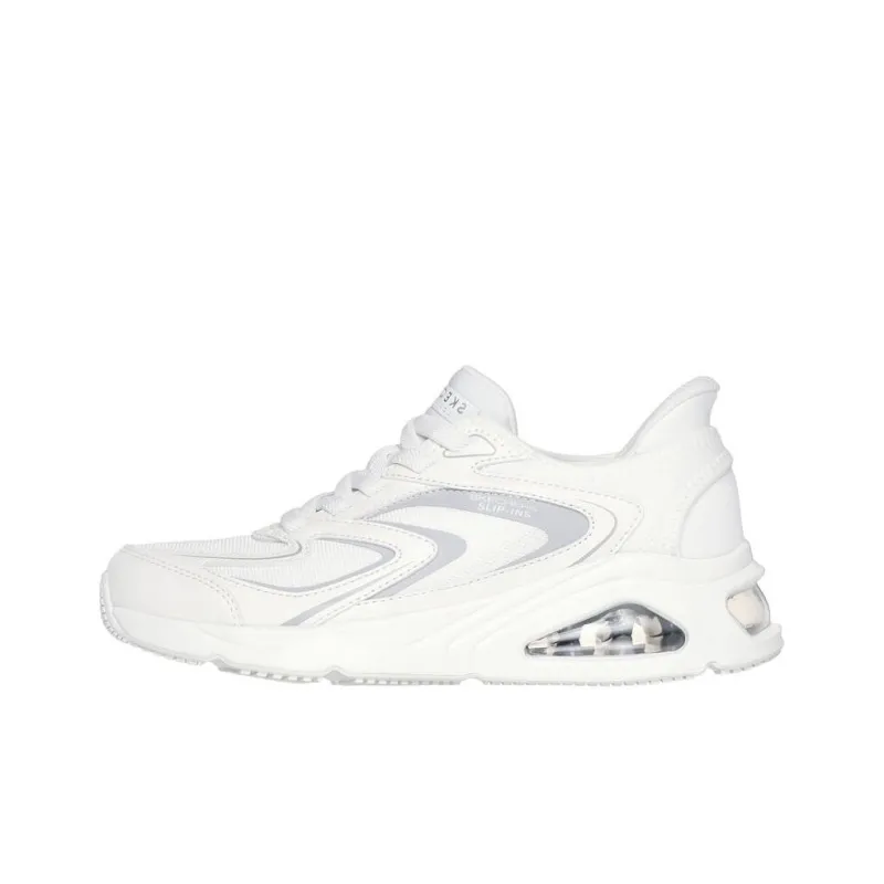 Skechers Anti Slip Wear Resistant Low Top Running Shoes Women's White-0