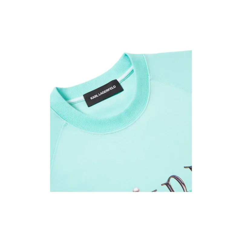 KARL LAGERFELD Sweatshirt Unisex Turquoise-2