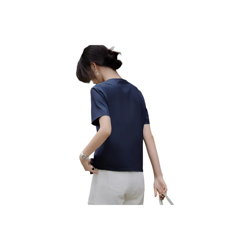 XWI T Shirts Women's Navy Blue-2