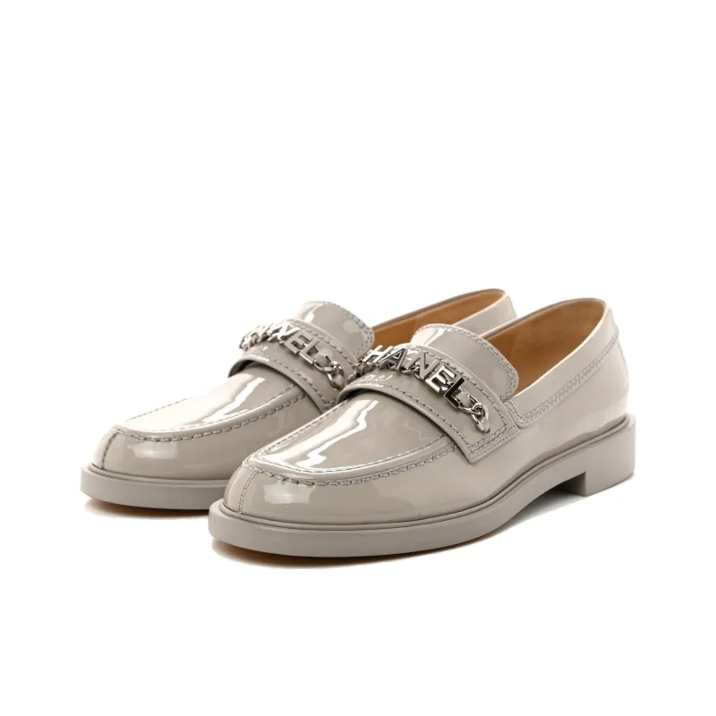 CHANEL Loafers Women's Gray-1