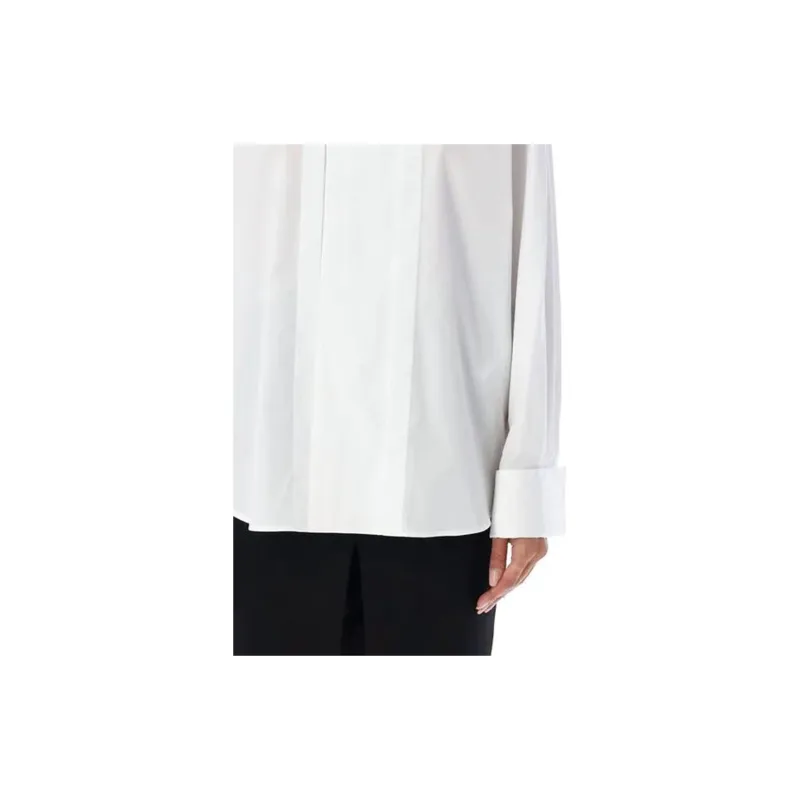 SAINT LAURENT Straight Hem Poplin Shirt-5