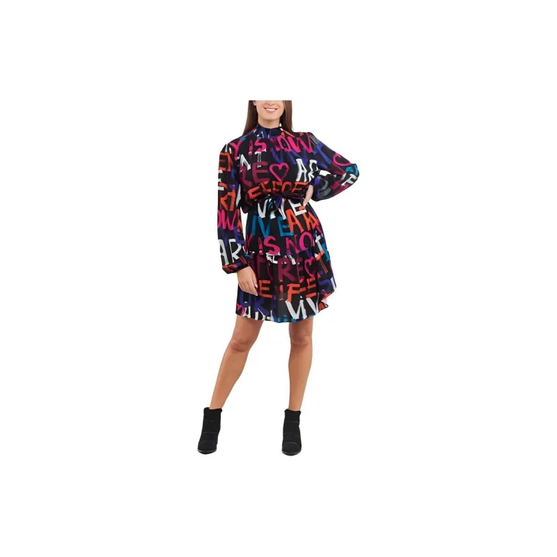 Desigual Long Sleeved Dress Women's Multicolor-1