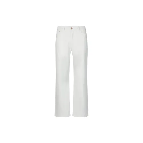 GTRG Jeans Men Cotton Raw White