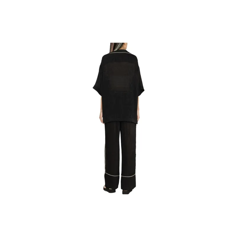PALM ANGELS Soireé Logo-embroidered Shirt-1