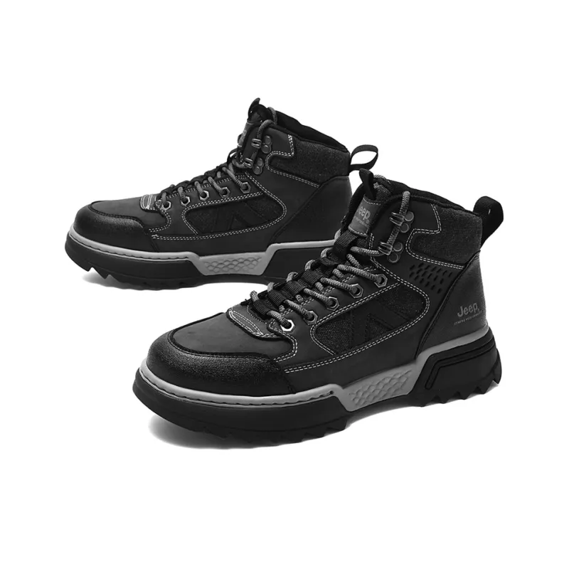 Jeep JEEP Anti-Slip Wear-Resistant High-Top Hiking Shoes Men's-14