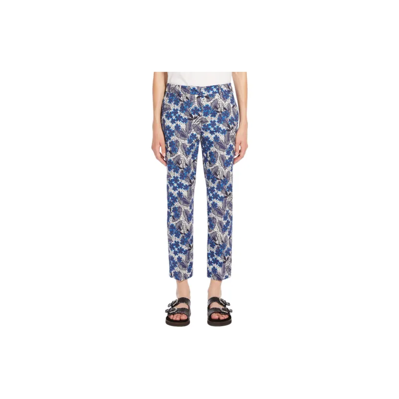 WEEKEND MaxMara Floral Printed Cropped Trousers-2