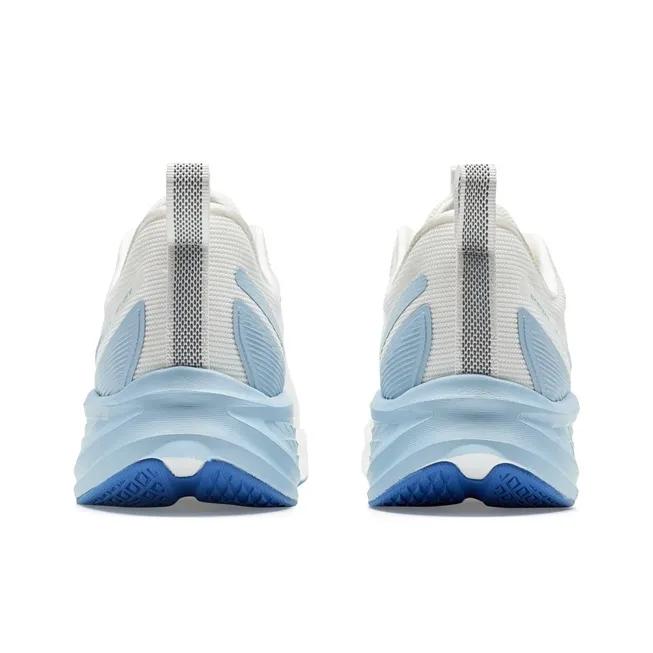 XTEP Cushioning Slip Resistant Low Top Casual Running Shoes Men's White Blue-4