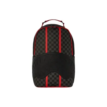 SPRAYGROUND Artificial Leather Backpack Unisex Black & Red