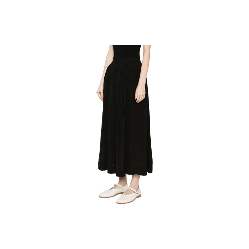 UMA WANG SS24 Casual Long Skirts Women's Black-4