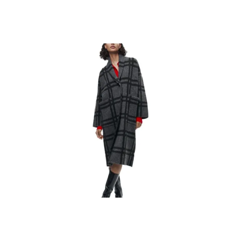 ZARA Coats Women's Gray-2