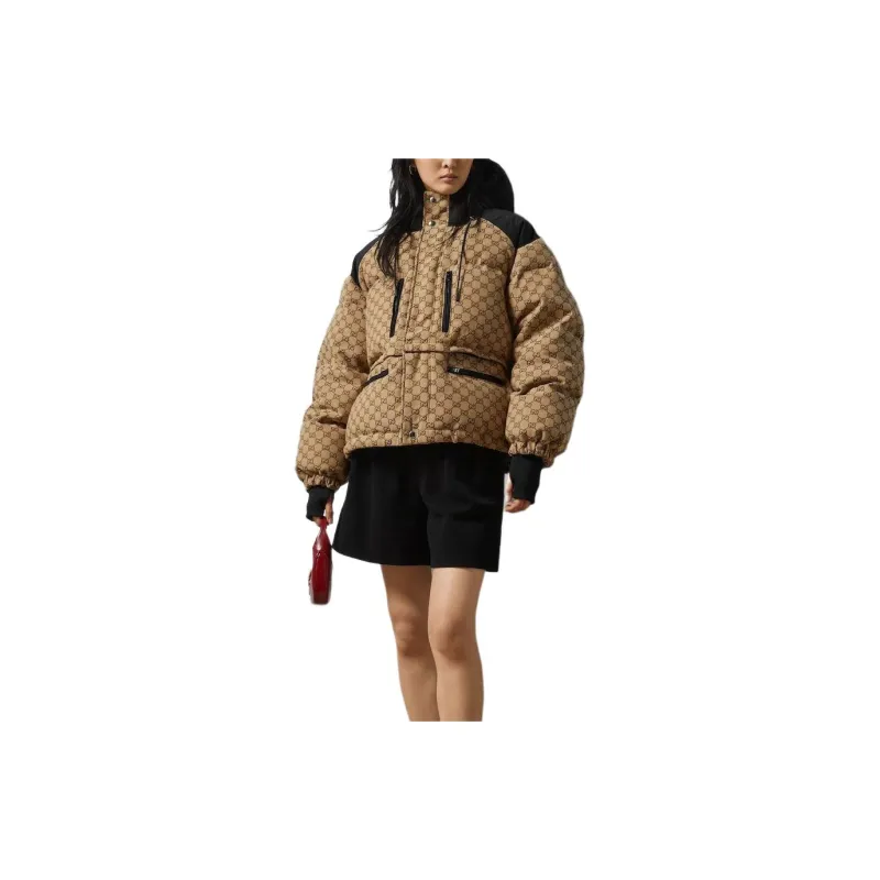 GUCCI Jackets Coats Women's Brown-1