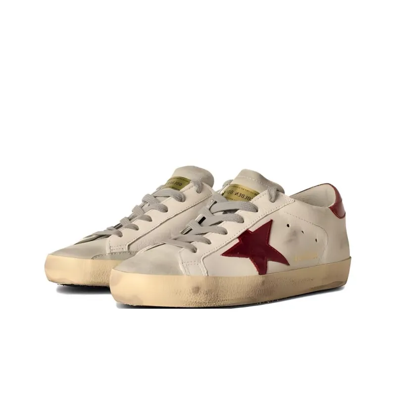 Golden Goose Low Top Skateboard Shoes Women's White-2