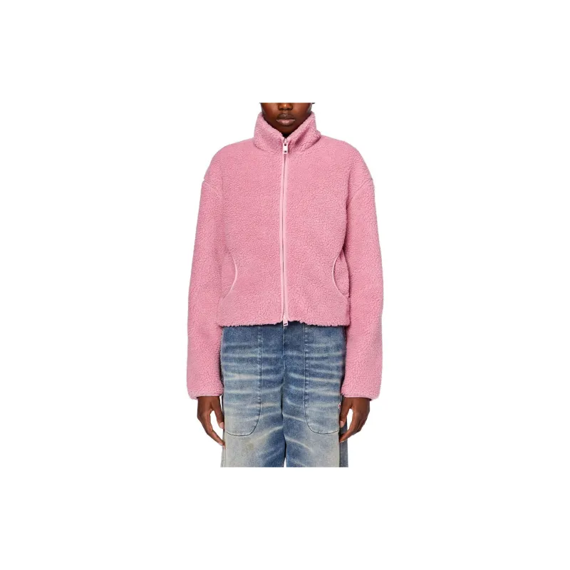 DIESEL Velvet Jackets Women's Pink-1