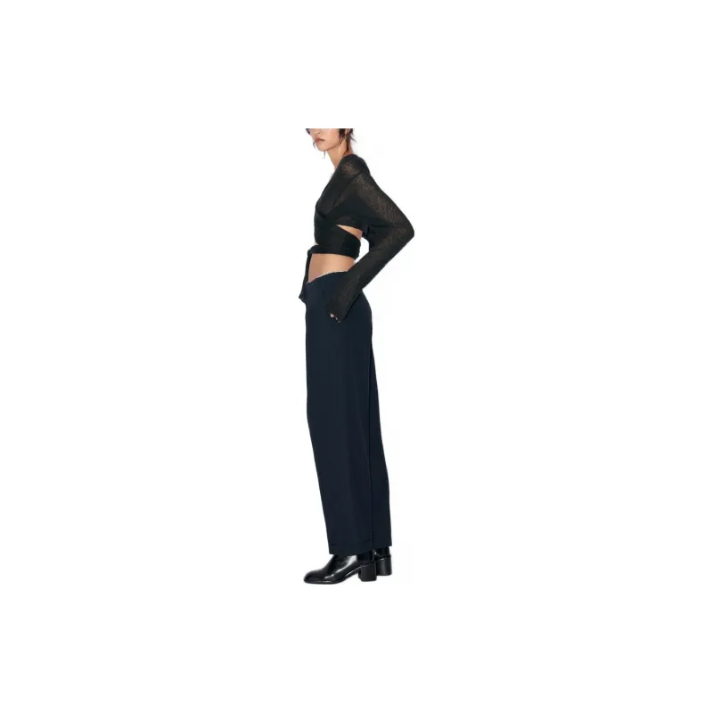 ZARA Cropped Coats Women's Black-2