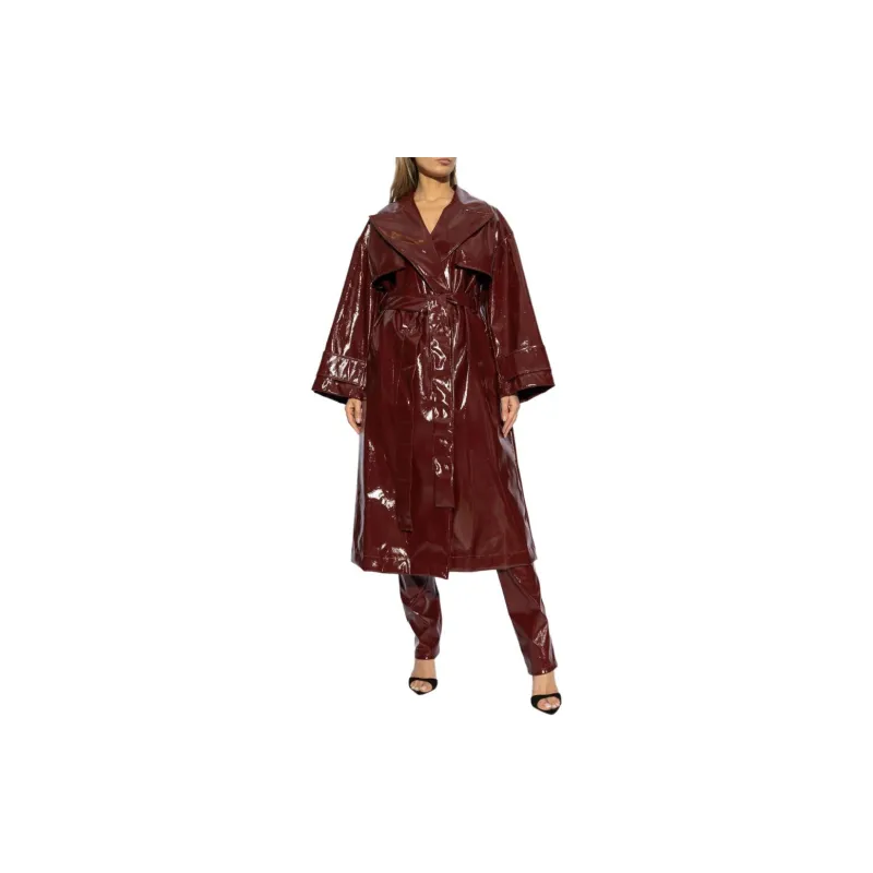 Blumarine Lacquered finish Single breasted Coat-1
