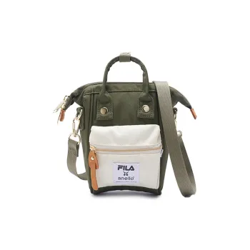 FILA Anello Collaboration Polyester Handbag, Shoulder Bag, Crossbody Bag Unisex Green