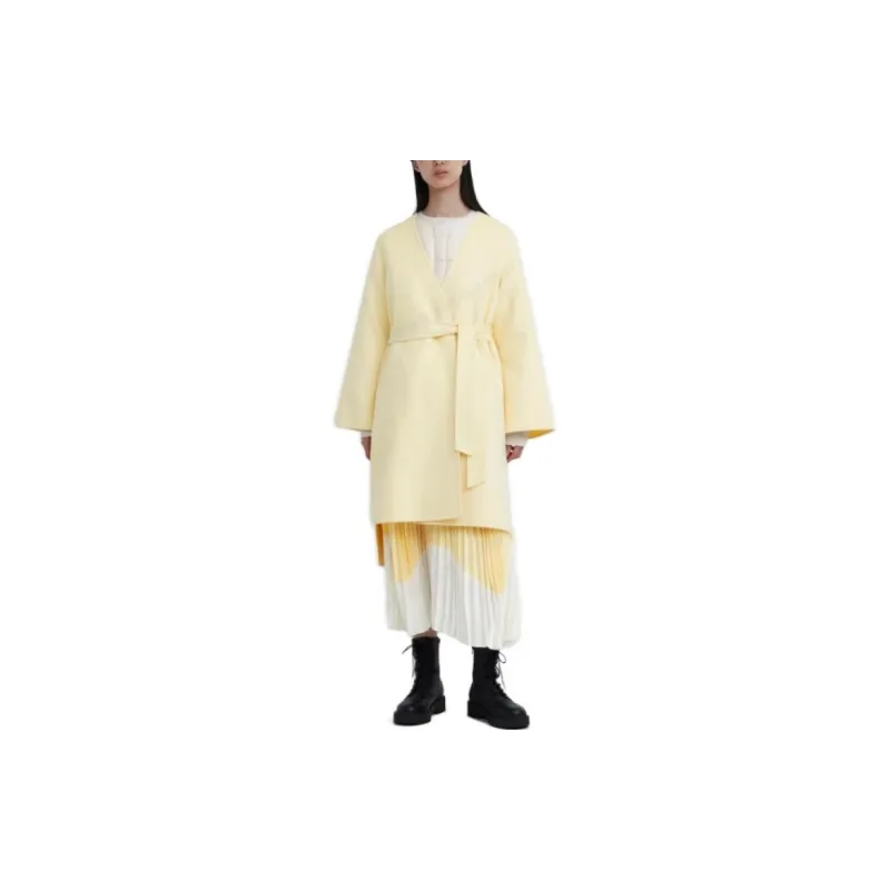 UNIQLO X Clare Waight Keller Co-branded Collection Coats Women's Apricot Yellow-2