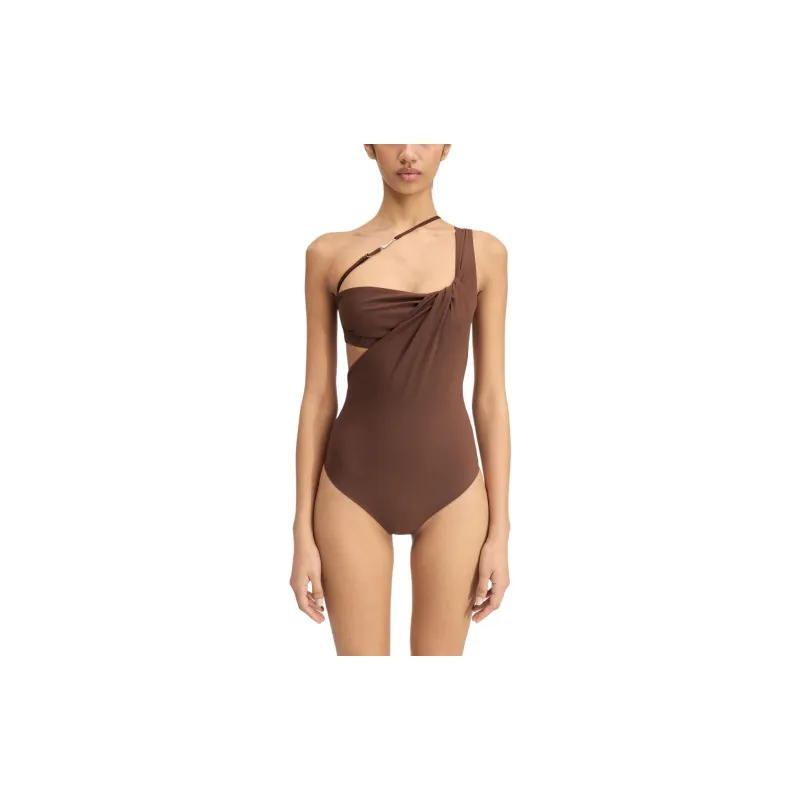 Jacquemus X Nike Le Body Drapé Dress Brown-1
