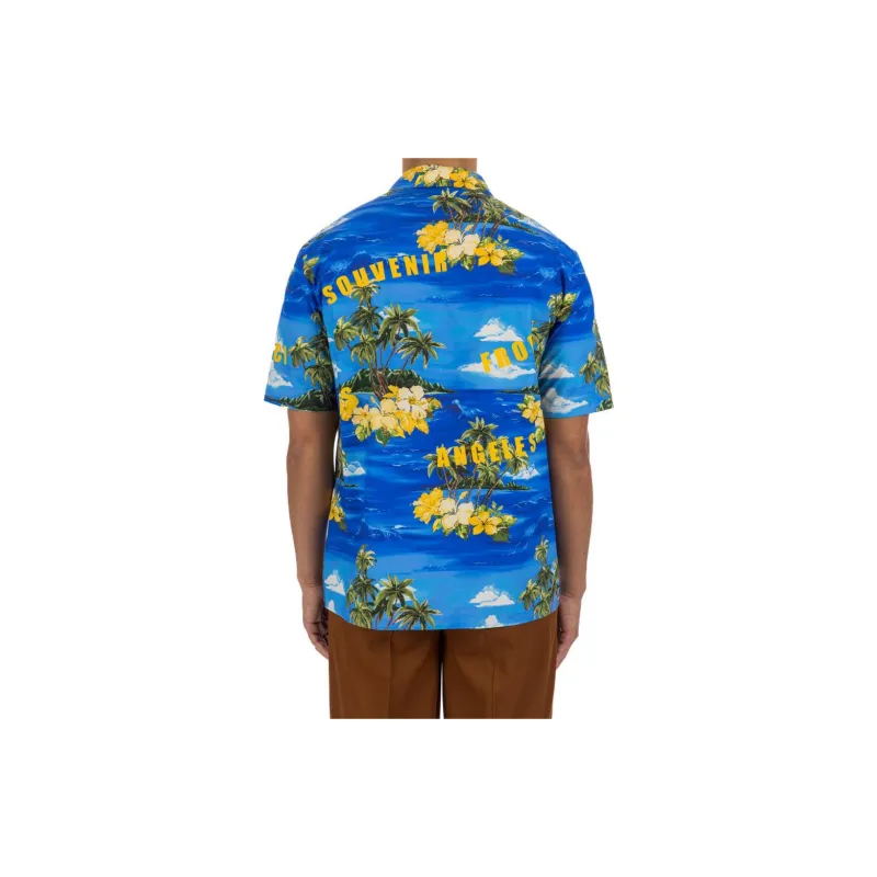 GUCCI Printed Cotton Poplin Bowling Shirt-3