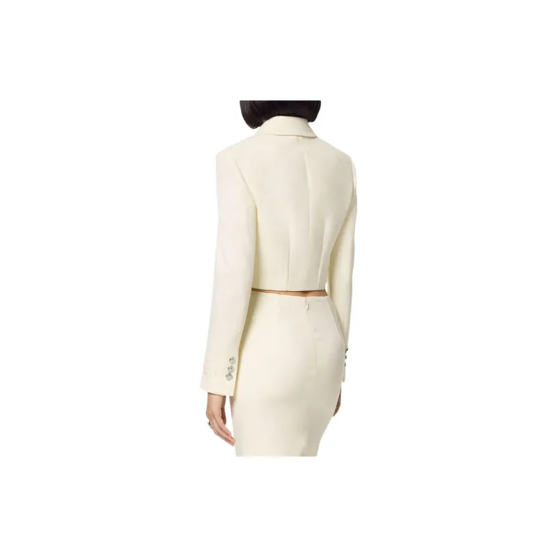 VERSACE Silk blend Cropped Jacket-2