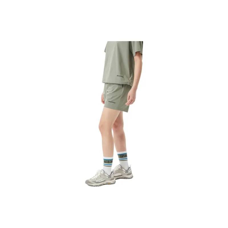 KOLON SPORT Casual Shorts Women's Grey Khaki-3