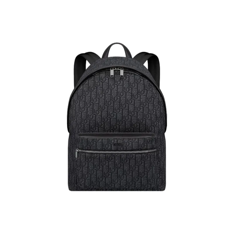 DIOR Fabric Backpack Regular Men's Black-4