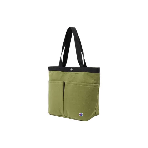 Champion Cotton Tote Bag Shopping Bag Handbag Unisex Army Green