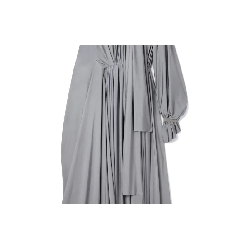 Balenciaga Long-Sleeved Dresses Regular Fit Women's Silver-2