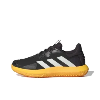 Adidas Solematch Control Anti-Slip Wear-Resistant Low-Top Tennis Shoes Men's Black
