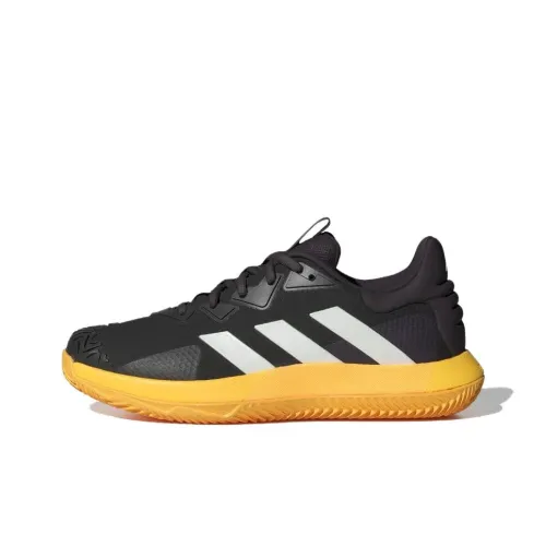 Adidas Solematch Control Tennis Shoes Men Low-Top Aurora Black/Zero Metal/Spark