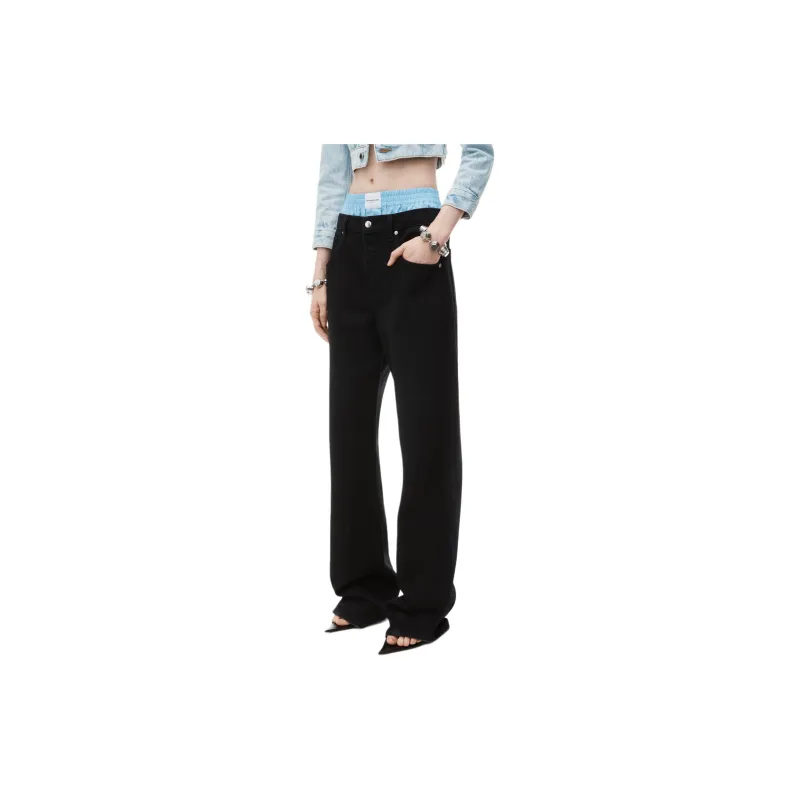 Alexander Wang Balloon Jean Prestyle Boxer Washed Black-4