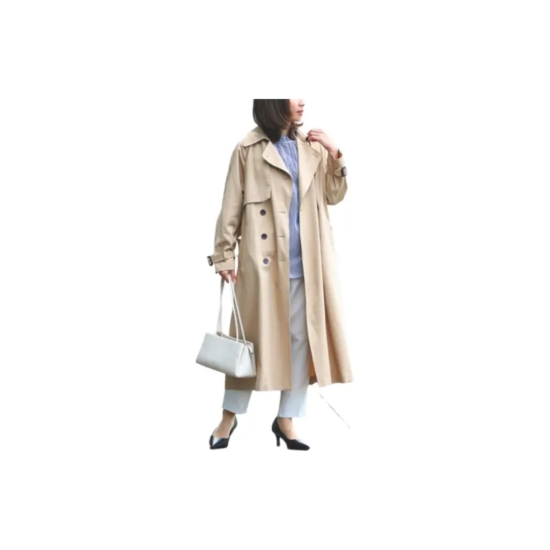 Beams Trench Coats Women's-1