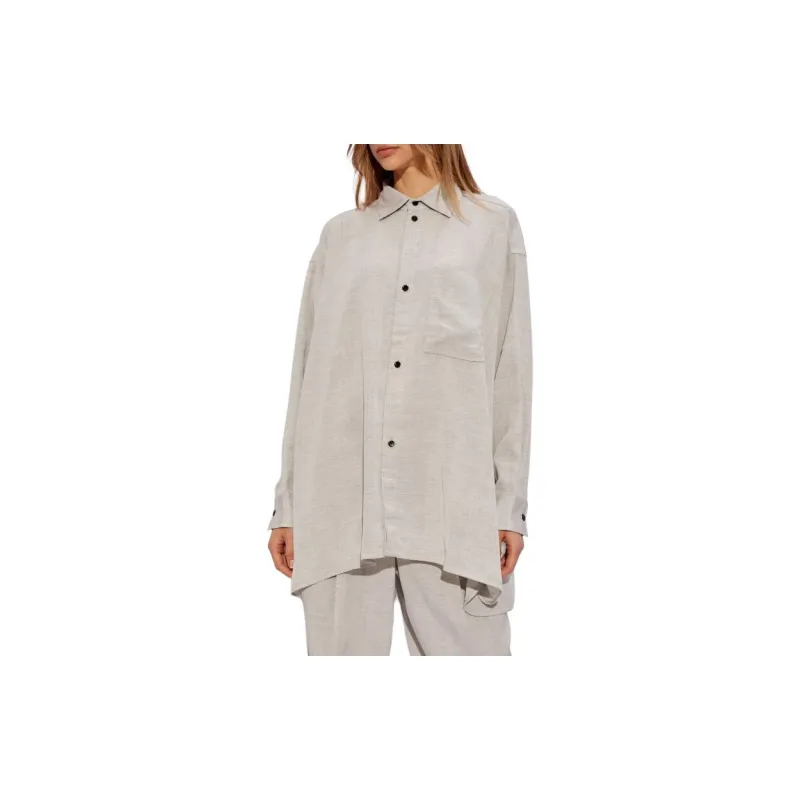 Jacquemus Poche Shirt 'Light Grey'-3